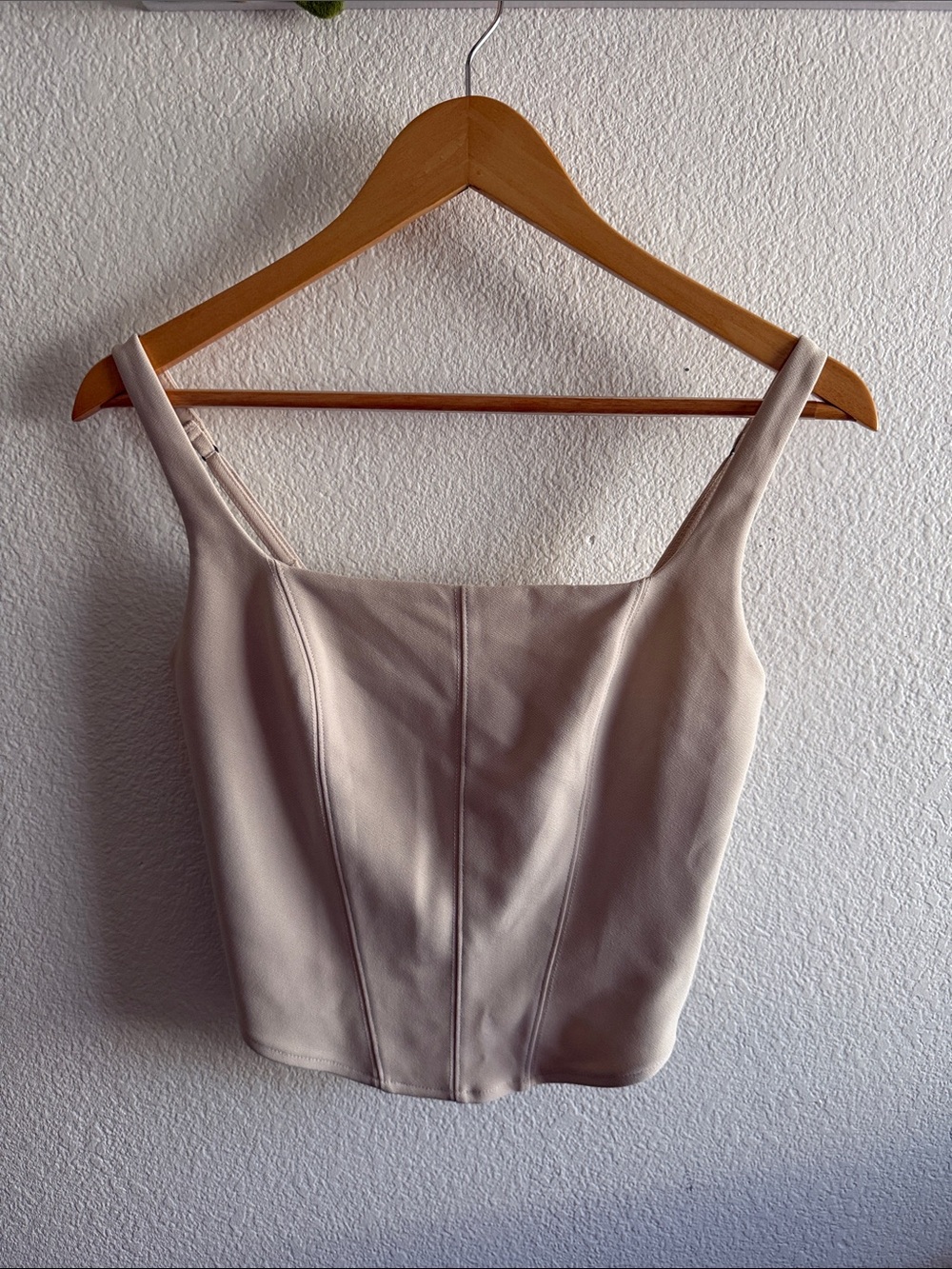 Abercrombie & Fitch Cream Square-Neck Camisole